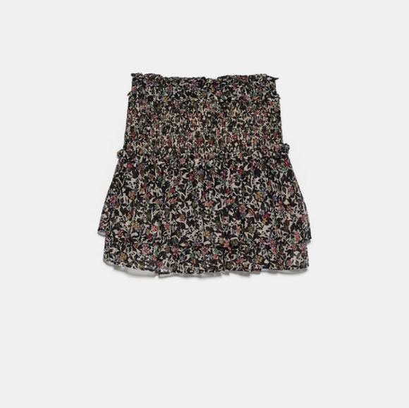 Zara printed skirt with ruffles - Picture 4 of 5